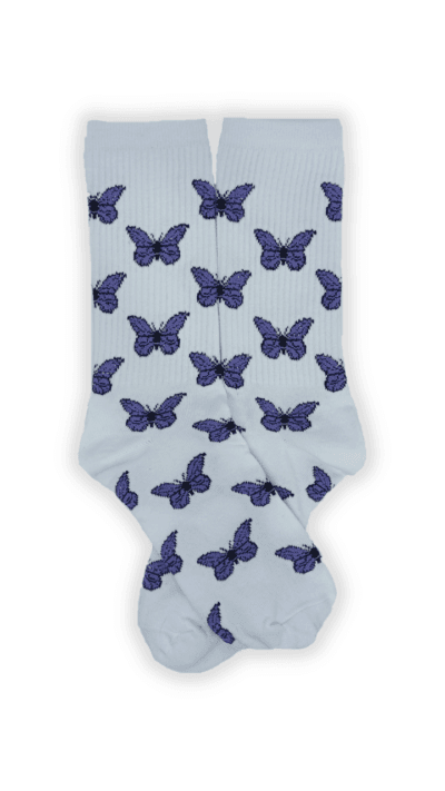 Media Caña Edicion Limitada Mariposa base Blanco ST