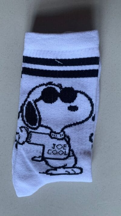 Media Caña Edición Limitada Snoopy Joe Cool base Blanca - CSK